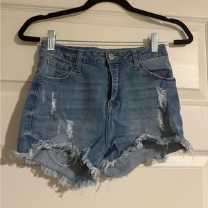 Papaya High Rise Jean Shorts